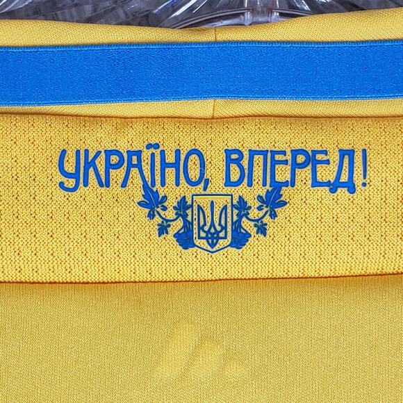 Ukrain Football National Team Jersey 2012-2014 Yellow SS Home Size Medium M - Picture 6 of 11